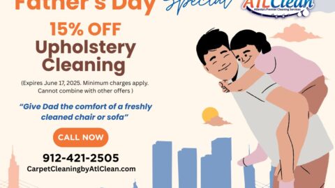 Treat Dad This Father’s Day — Enjoy 15% OFF Upholstery Cleaning!