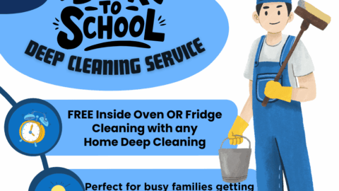 Back-to-School Deep Cleaning – Free Oven or Fridge Cleaning